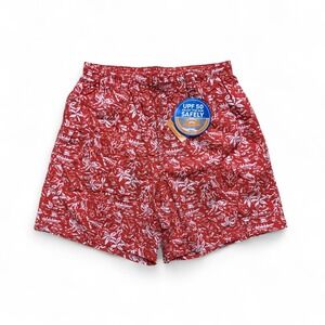 Columbia PFG Swim Trunks Mens S Red Hawaiian Super Backcast Short Omni-Shade NWT